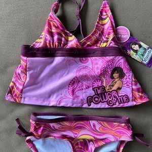 NWT Disney Selena Gomez  Two-Piece Swim Suit 6/6X UV Protection Wizards of WP